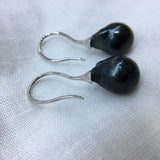Freshwater Pearl Earrings 925 Silver Fish Hook Style