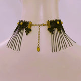 Personalized Lace Necklace Rivet Tassel Punk Neck Chain Halloween Accessory