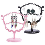Pink Jewelry Display Stand Tray Flower Tree Storage Box