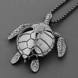 316L Stainless Steel Tortise Turtle Pendant Necklace Christmas Gift