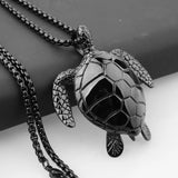 316L Stainless Steel Tortise Turtle Pendant Necklace Christmas Gift