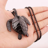 316L Stainless Steel Tortise Turtle Pendant Necklace Christmas Gift