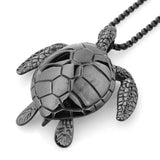 316L Stainless Steel Tortise Turtle Pendant Necklace Christmas Gift
