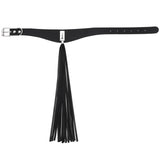 Gothic Rivets Choker Necklace with Tassels