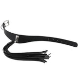 Gothic Rivets Choker Necklace with Tassels