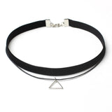 Punk Gothic Chokers Necklaces for Women Velvet Lace Collar Pendant Jewelry