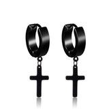 Punk Stainless Steel Stud Earrings Vintage Hip Hop