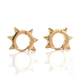 Gothic Spike Rivet Hoop Huggie Earrings