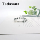 Silver 925 Quartz Rutilated Women Bracelet Bangle
