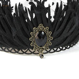 Queen Crown Goth Crown Witch Crown Headpiece Goth Headband Halloween
