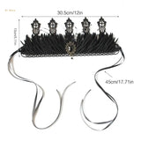 Queen Crown Goth Crown Witch Crown Headpiece Goth Headband Halloween