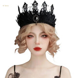 Queen Crown Goth Crown Witch Crown Headpiece Goth Headband Halloween