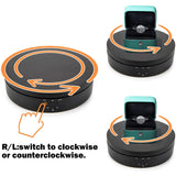 Rechargeable Turntable Display Stand, Rotating Speed/Angle Adjustable