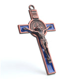 Red St Benedict Crucifix Rosary Cross Pendant 6pcs