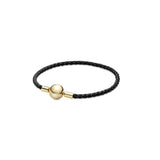 Red Leather Charms 925 Silver Bracelet for Women DIY Beads Making
