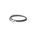 Red Leather Charms 925 Silver Bracelet for Women DIY Beads Making