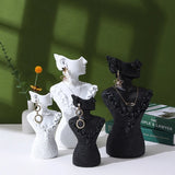 Resin Jewelry Holder Mannequin Bust Necklace Display