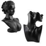 Resin Female Mannequin Necklace Pendant Bust Jewelry Display