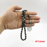 Resin Tasbih Muslim Prayer Beads with Metal Tassel