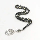 Resin Tasbih Muslim Prayer Beads with Metal Tassel