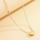 Rhinestone Heart Necklace Chokers Jewelry Gift