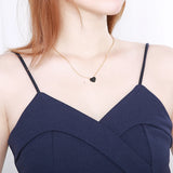 Rhinestone Heart Necklace Chokers Jewelry Gift