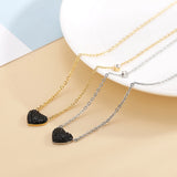Rhinestone Heart Necklace Chokers Jewelry Gift