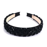 Rhinestone Wide Hairband Crystal Pearl Headband Wedding Hair Jewelry