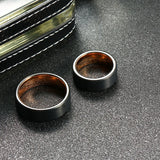 Rose Wedding Band Tungsten Ring 8mm Size 7 to 13