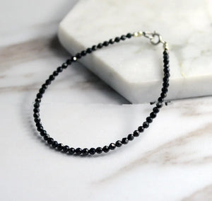 Round Faceted 2/3/4/5/6mm Spinel Bracelet Beads