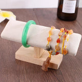 Rubber wood Bracelet Chain Anklets Watch T-Bar Display Stand
