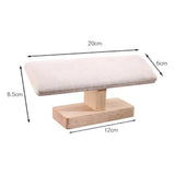 Rubber wood Bracelet Chain Anklets Watch T-Bar Display Stand
