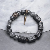 Rutilated Quartz Bracelet Dainty Crystals Ebony Health Unisex Jewelry