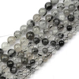 Rutilated Quartz Natural Stone Beads for Jewelry Making