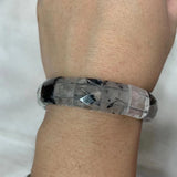 Rutilated Quartz Crystal Beads Bracelet Fine Jewelry for Women