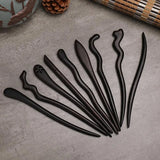 Sandalwood Chinese Hairpin Hanfu Cosplay Hair Forks