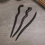 Sandalwood Chinese Hairpin Hanfu Cosplay Hair Forks