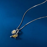 Sunflower Pendant Necklace for Women Bee Pendants Jewelry
