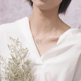 Sunflower Pendant Necklace Heart Jewelry Girls