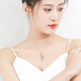 Sunflower Heart Pendant Necklace for Women Girls YN021