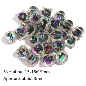 Plating Acrylic Beads for DIY Jewelry Making - Five-pointed Star Rabbit Beads