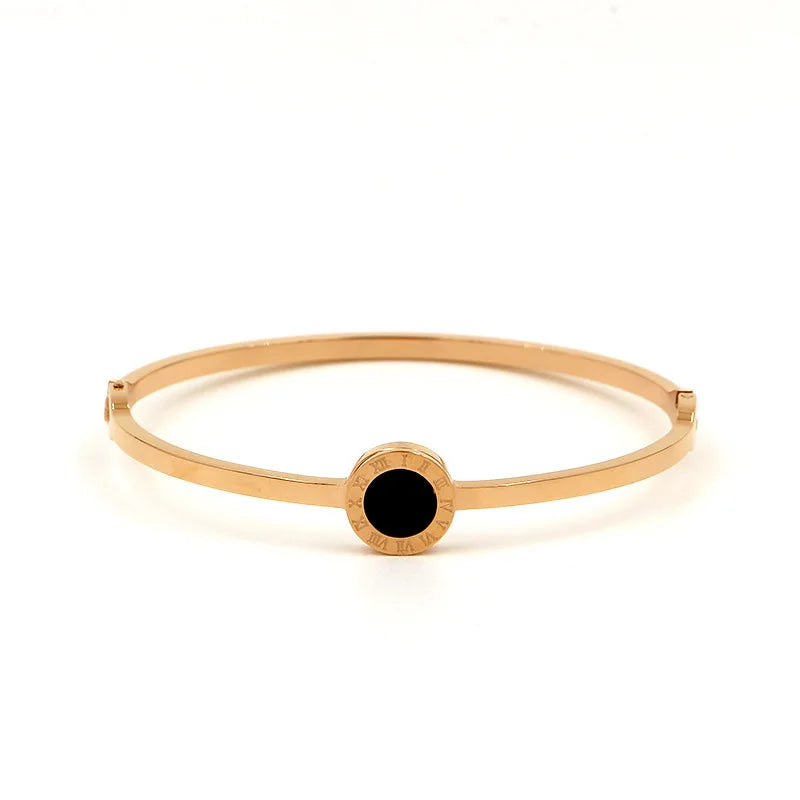 Crystal Roman Numerals Bracelet & Bangles Love Cuff Bangle