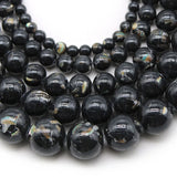 Shell Turquoise Round Beads 4/6/8/10/12mm for Jewelry Making 15''