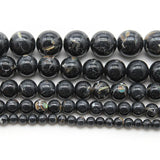Shell Turquoise Round Beads 4/6/8/10/12mm for Jewelry Making 15''
