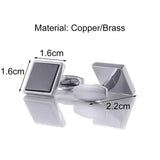 Mens Metal Copper Cufflinks Business Wedding Groom Favors