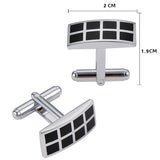 Small Square Classic Cufflinks, High end French Cufflinks