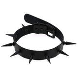 Spiked Choker Collar Vegan Leather witch jewelry