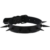 Spiked Choker Collar Vegan Leather witch jewelry
