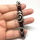 Spiral Dzi Beads Bracelet Longevity Beads Adjustable Fine Bracelet