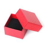 Square Paper Gift Case Cardboard Jewelry Box with Sponge Fill